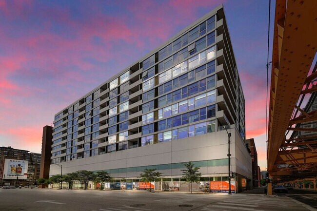 Building Exterior Night - 630 N Franklin St Unit 501