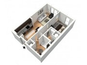 1x1 furnished