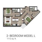 2 BR - Model L - Floor Plan