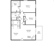 2BR/1BA