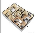 1 dormitorio, baño principal y baño auxiliar, 80 metros cuadrados/864 pies cuadrados