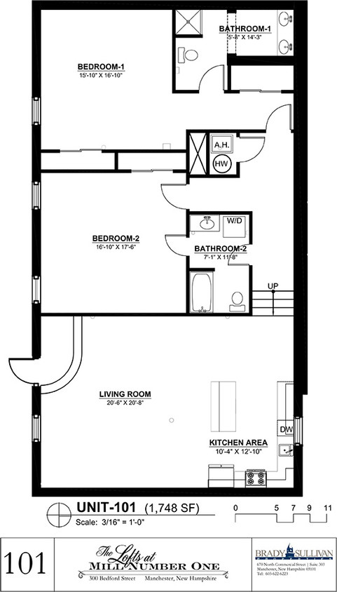 Floor Plan - 2 Bed 2 Bath