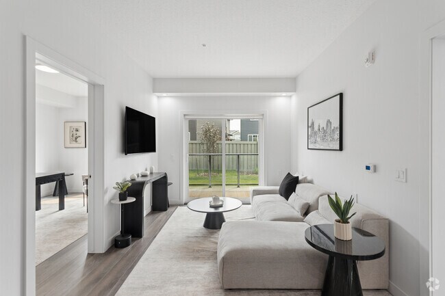 2 chambres, 2 salles de bain - 970 pi² - Salon - Rosenthal Flats