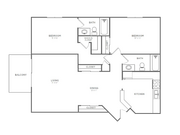 2 Bedroom 2 Bathroom B5r | from 1042 sq ft