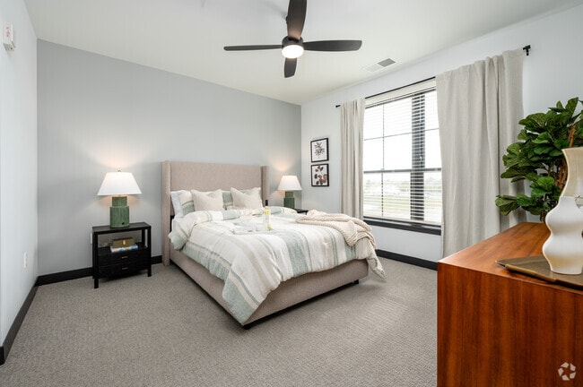 Monon - 2BR, 2BA - 1,252SF - Primary Bedroom