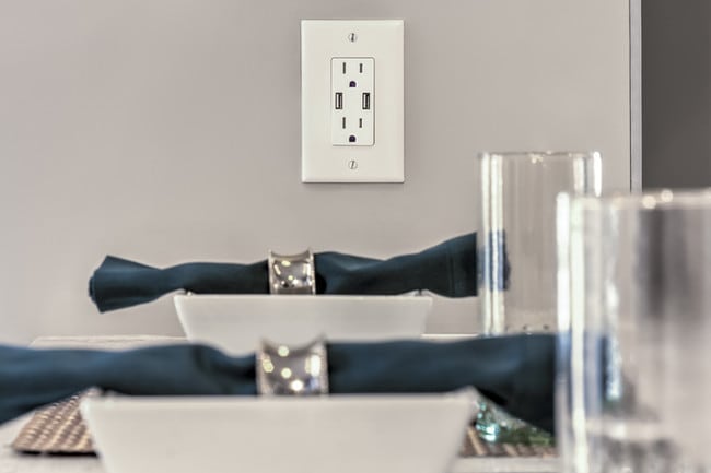 USB outlets in kitchens