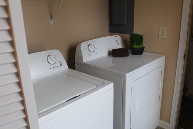 New Washer and Dryer in cozy laundry room... - 3730 Old Flowery Branch Road Unit 2G
