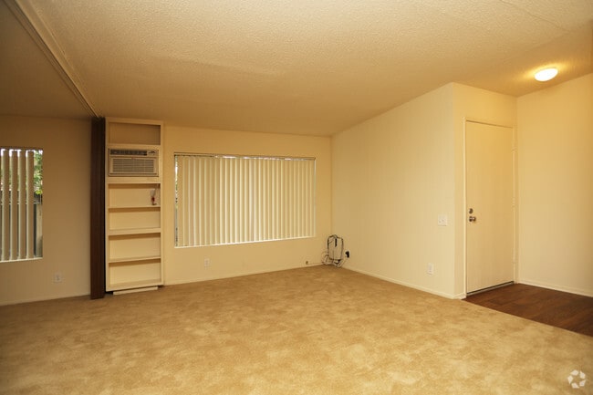 Studio: Living Area - Charter Oaks Apartments