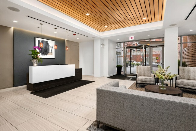 Lobby Sitting Area and Attendant Desk