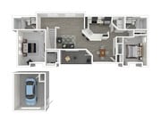 2x2 1040 sq ft TH