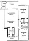 2BR/1BA