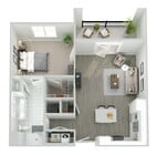 A1E floor plan The Peak at Nichols Plaza