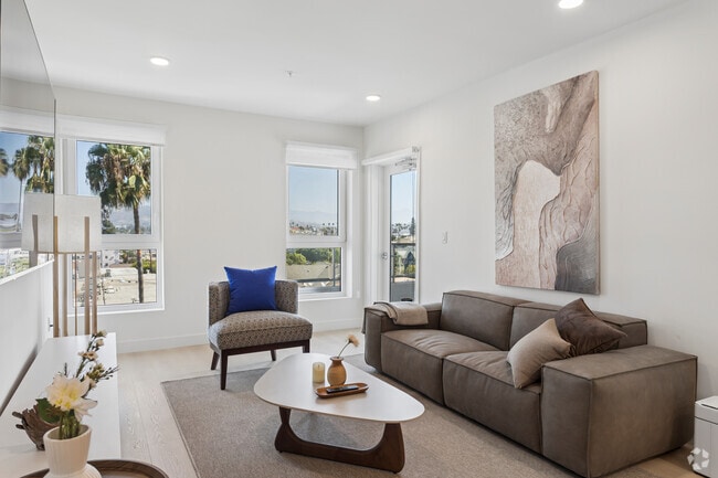2BR, 2BA - 1,150SF - Living Room/Balcony