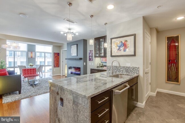 Kitchen/Dining Island - 11990 Market St Unit 1604