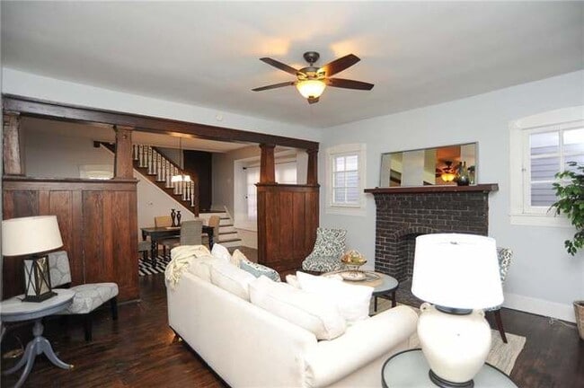 Living Room - 2158 N Pennsylvania St Townhome