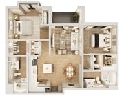 B2a - 2 Bed _ 2 Bath