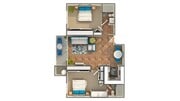 Mulberry 2-Bedroom Floorplan