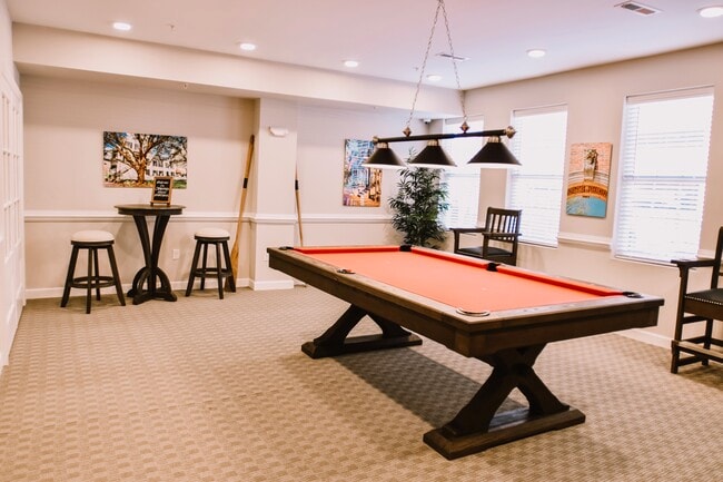 Pool in the clubhouse