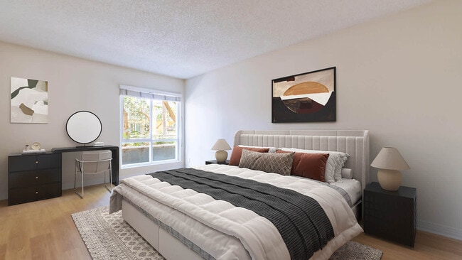 Bedroom with Hard Surface Flooring