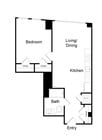 Serenity - A4 - 1 Beds - 1 Baths - 631 Sq. ft.