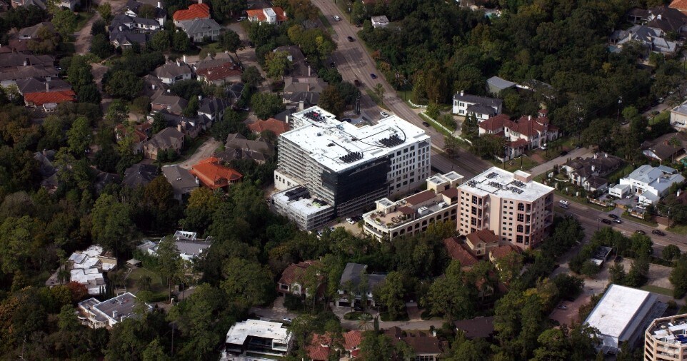 Aerial-Construction - The Sophie at Bayou Bend