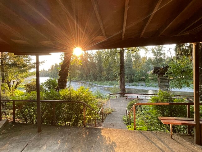 View from Front deck and living room - 975 Edgewater Rd Unit River apartment