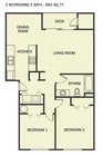 2BR/1BA