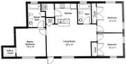 GrandCay1_3Bed_2Bath_1050 Sq Ft
