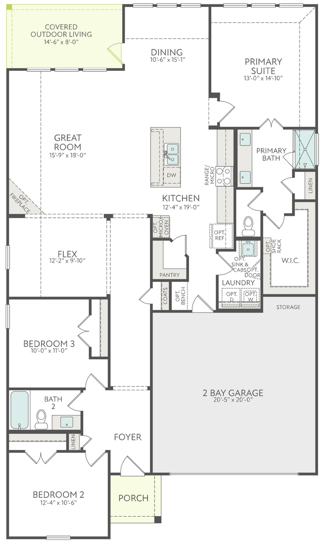 Floor Plan - 1304 Caprock Dr Casa