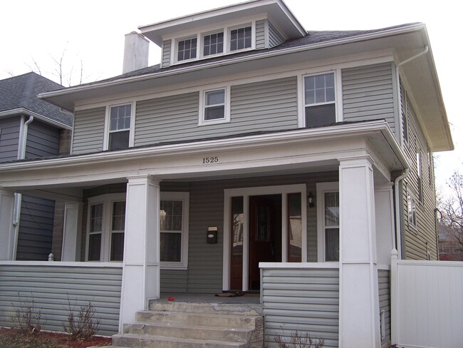 The view from the front. The bedroom is on the upper right side. - 1525 South 7th Street Apartments Unit NE