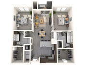 2 bedroom floorplan
