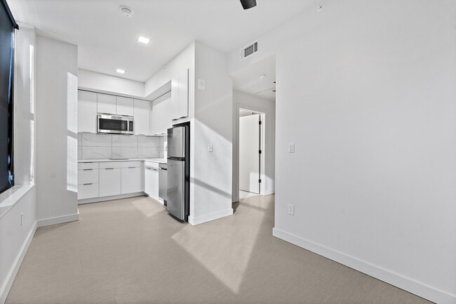 The kitchen of The Scene at Midland Lofts - Midland Lofts