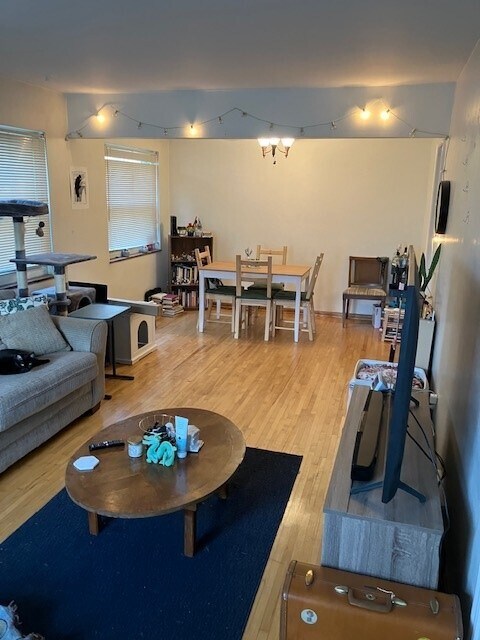 livng room looking south to dining room - 17003 Hilliard Rd