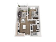 A2 floor plan Aria on the Row
