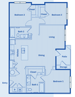The Calverton: 3BR 2BA