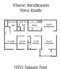 3BR/2BA