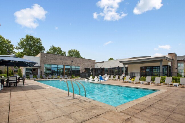 Refreshing Swimming Pool with Lounge Chairs