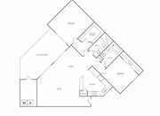 Two Bedroom Two Bath (1078 SF)