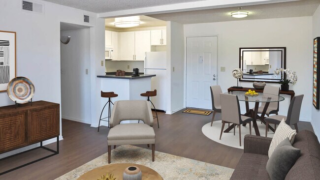 Living Room with Hard Surface Flooring