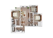 3 Bedroom | 2 Bath | 1279 SF