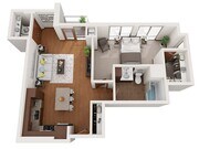 Floor Plan R1 | Domain | Apartments in Madison, WI