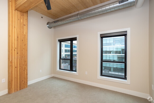 2BR, 2BA - 1,247SF - Primary Bedroom - The Clark Lofts at Cherapa Place