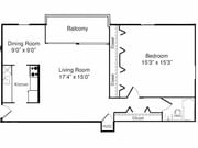 1BR/1BA
