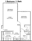 1BR/1BA