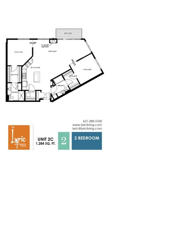 Floor Plan - 2 Bedroom C