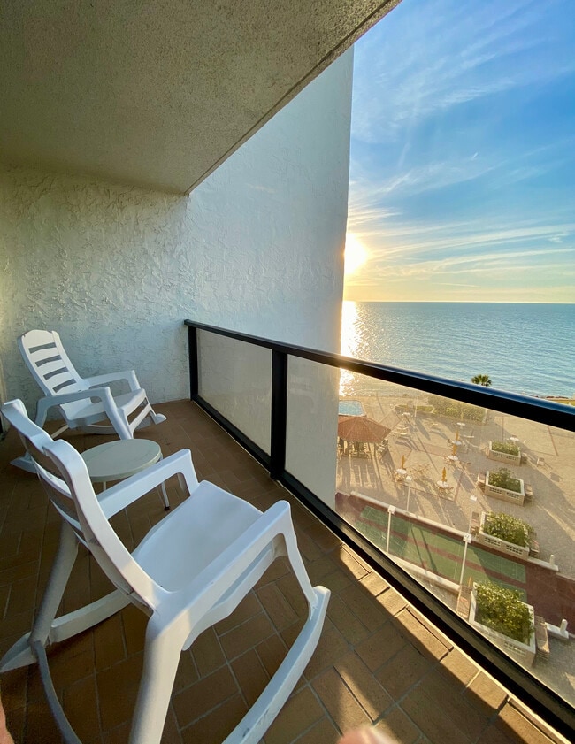 Private Balcony - 450 S Gulfview Blvd Unit 801