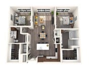 2 BR 2 Bath Apartment