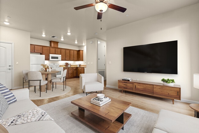 2BD - Living Room/Kitchen - The Crossings