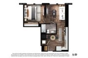 A2 | 1x1 | 644 sf