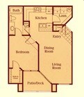 1BR/1BA